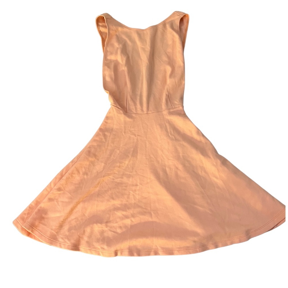 Peach Backless Dress